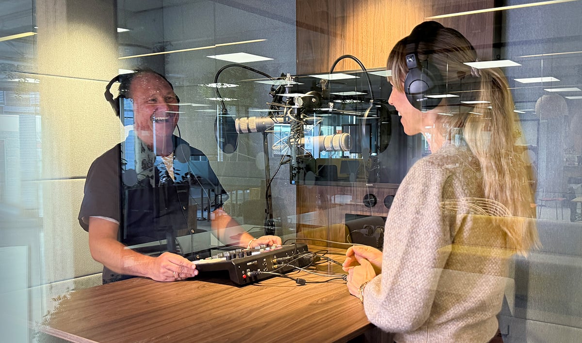 Innspilling av podcasten Ikke FÆRDig snakka